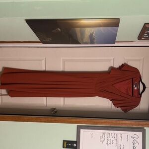 Rust Orange Maxi Dress